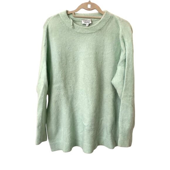 & OTHER STORIES Alpaca Oversized Crewneck Sweater Mint Green X-Small - Picture 2 of 5